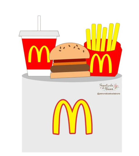 Arquivo de Corte Topo de Bolo Mc Donalds 14