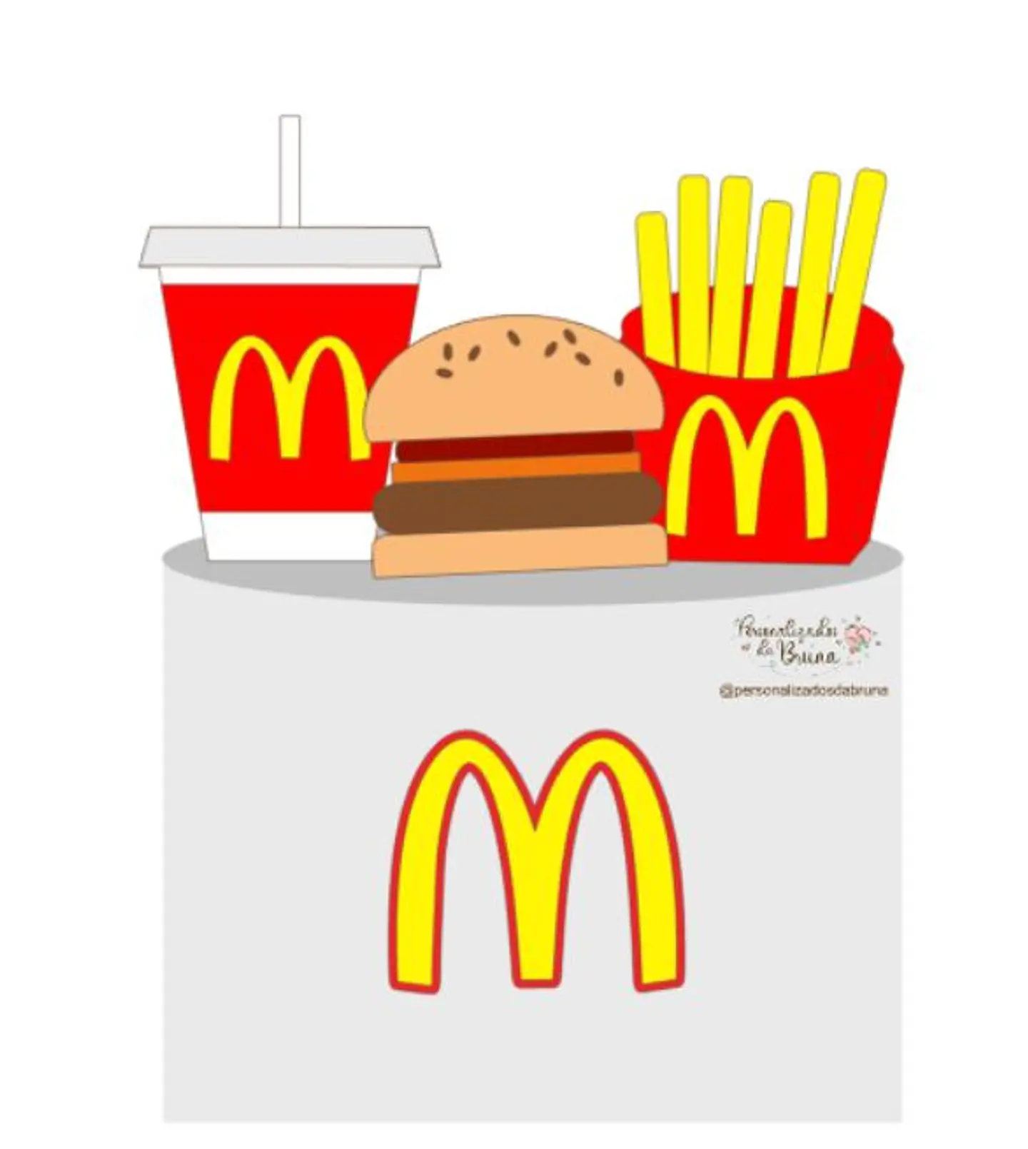 Arquivo de Corte Topo de Bolo Mc Donalds 14 1