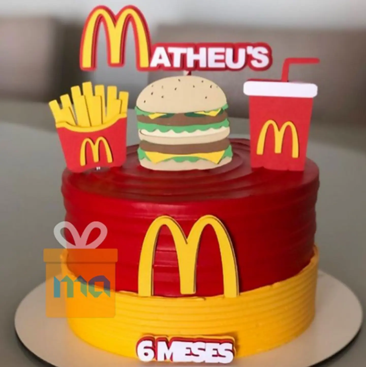 Arquivo de Corte Topo de Bolo Mc Donalds 13 1