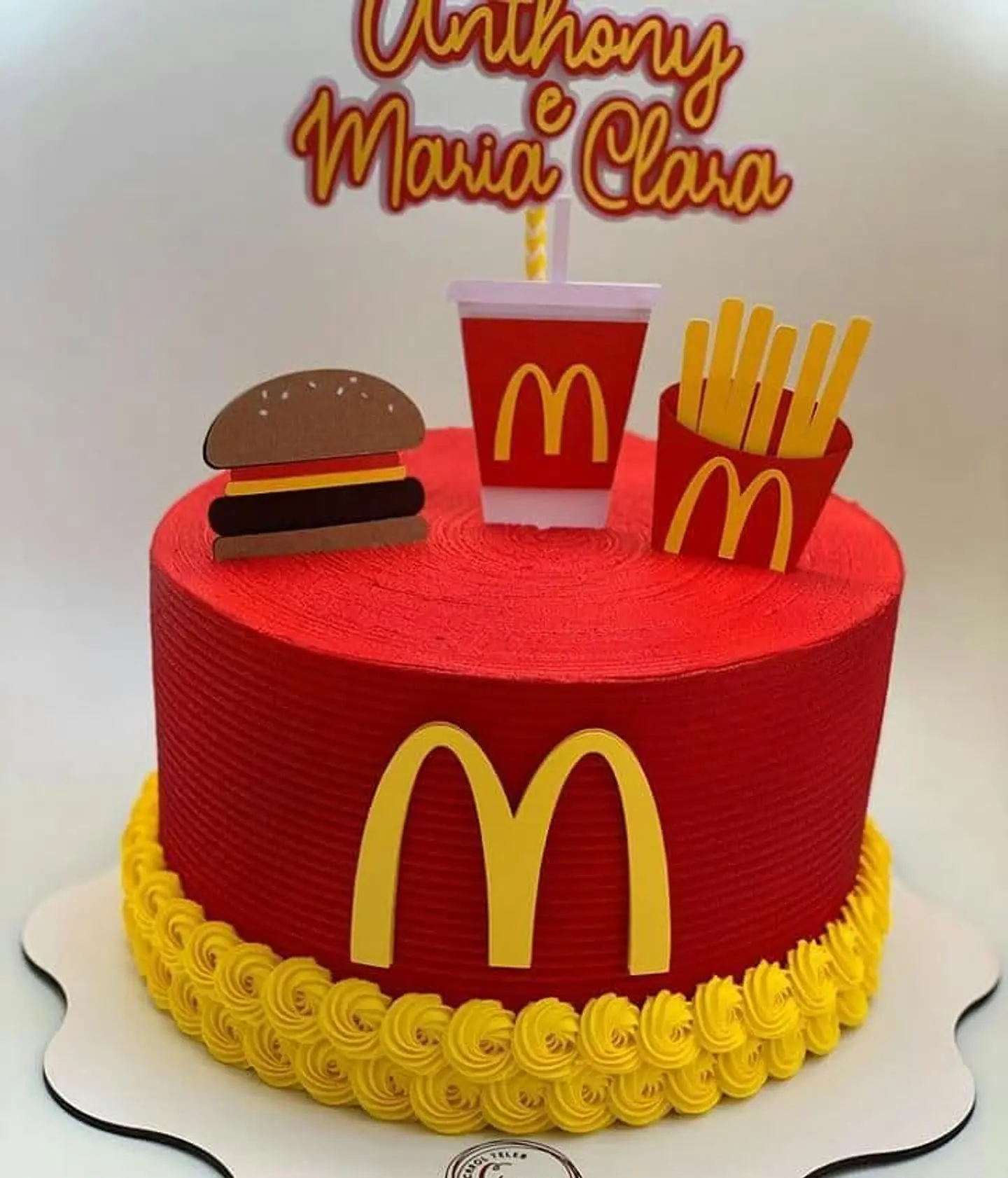 Arquivo de Corte Topo de Bolo Mc Donalds 11 1
