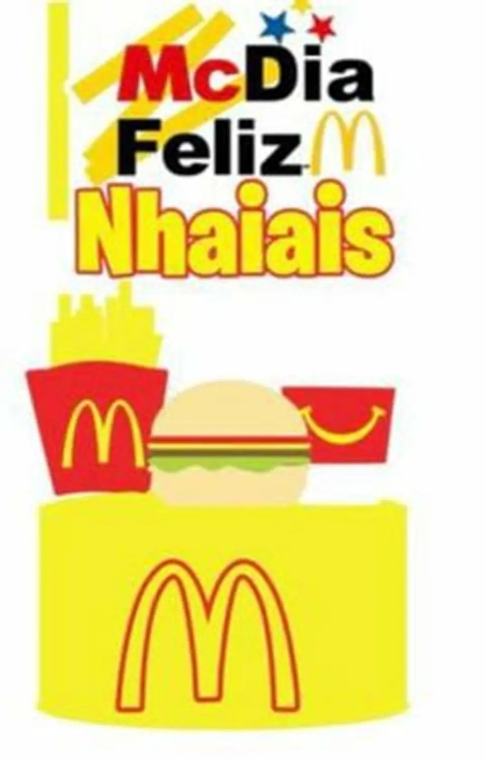 Arquivo de Corte Topo de Bolo Mc Donalds 2 1