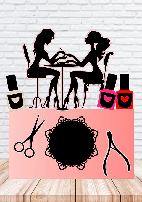 Arquivo de Corte Topo de Bolo Manicure 2