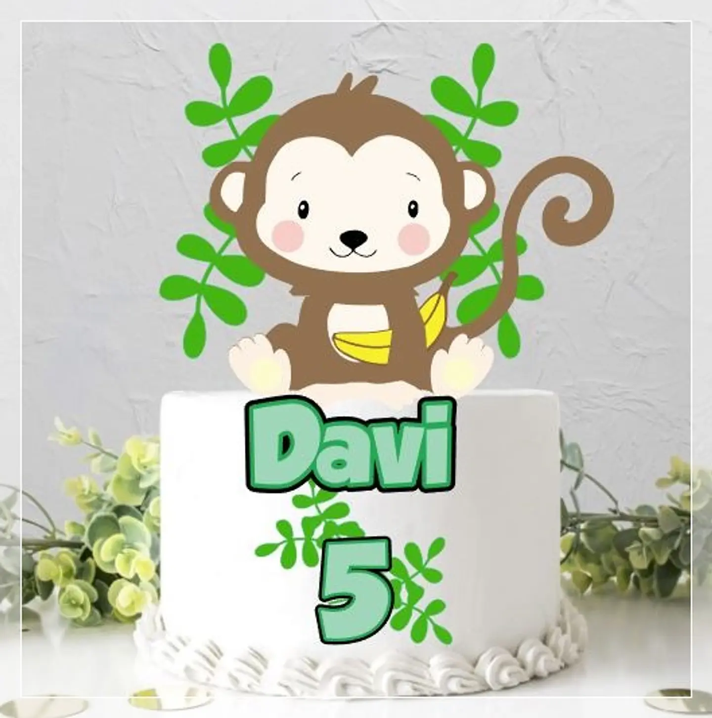 Arquivo de Corte Topo de Bolo Macaquinho 3 1