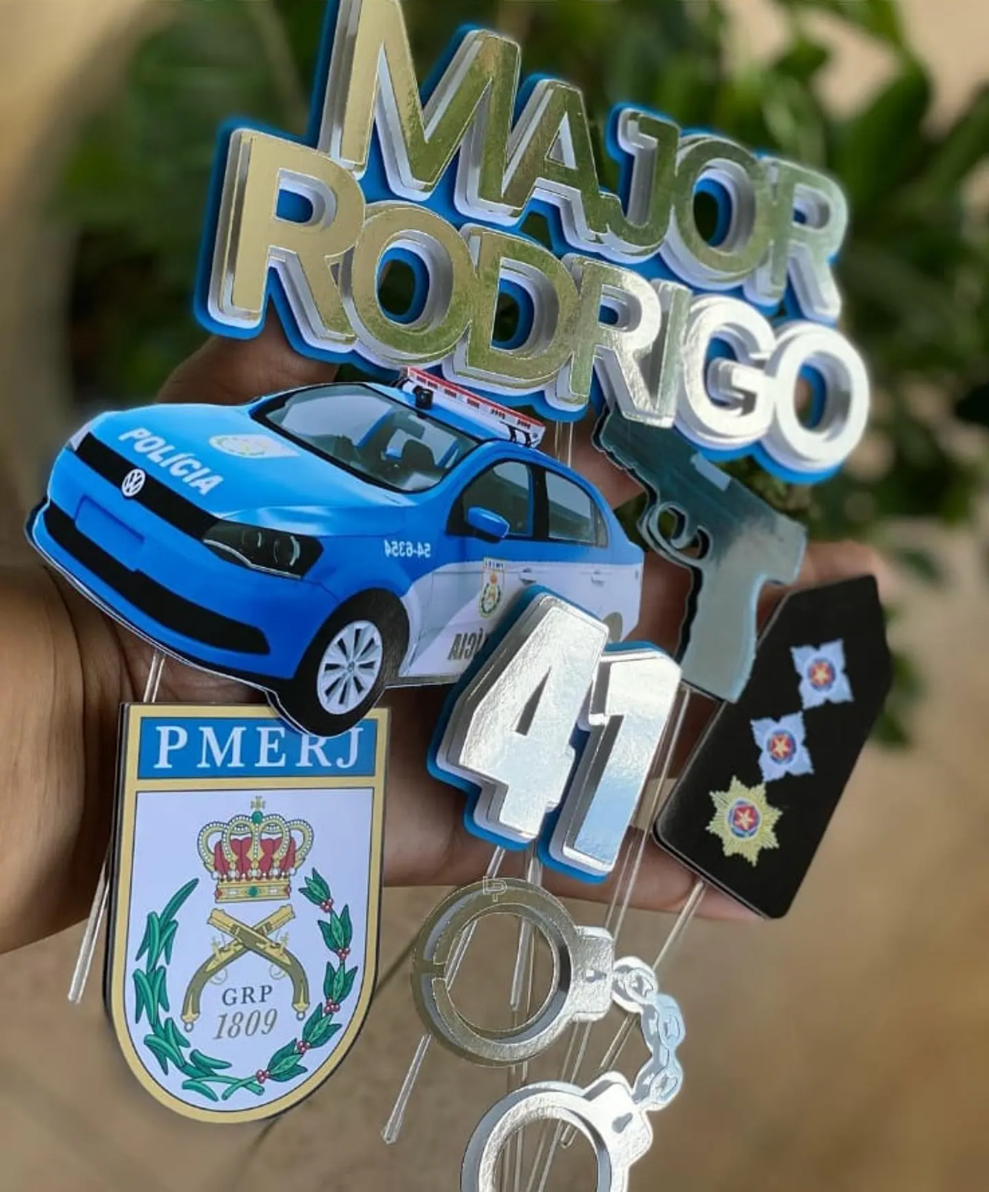 Arquivo de Corte Topo de Bolo Major Polícia 1 1