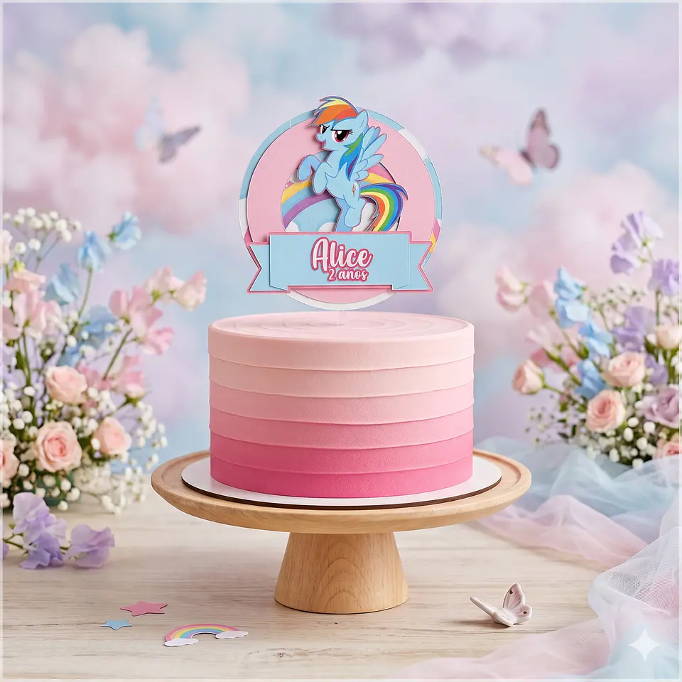 Arquivo de Corte Topo de Bolo My Little Pony 15 1