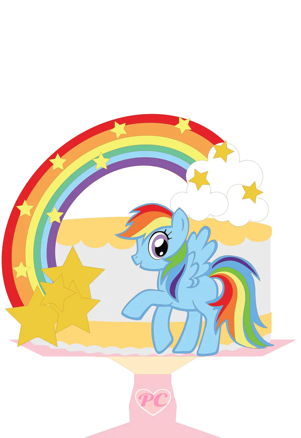 Arquivo de Corte Topo de Bolo My Little Pony 12 1