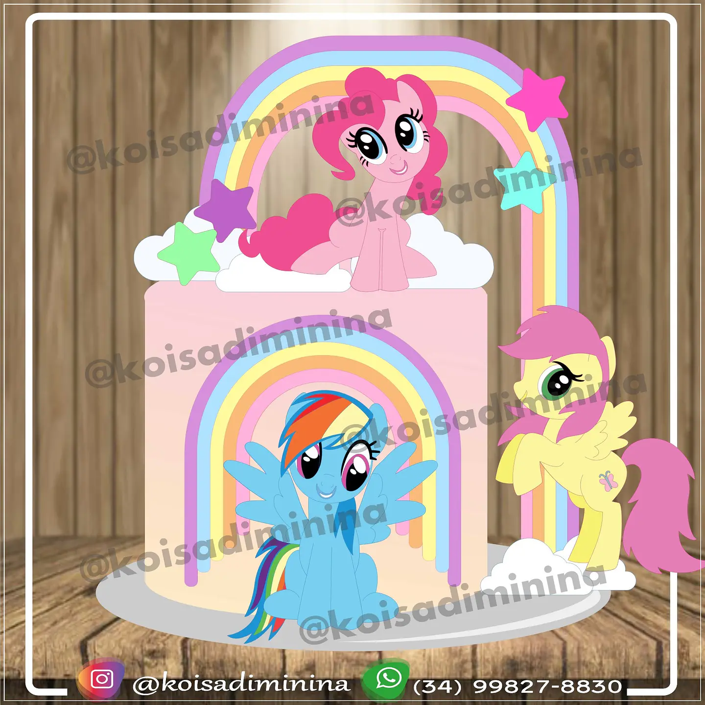 Arquivo de Corte Topo de Bolo My Little Pony 9 1