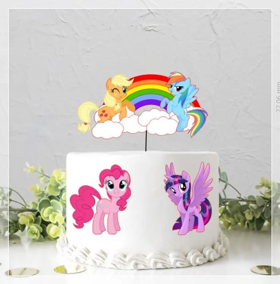 Arquivo de Corte Topo de Bolo My Little Pony 6 1