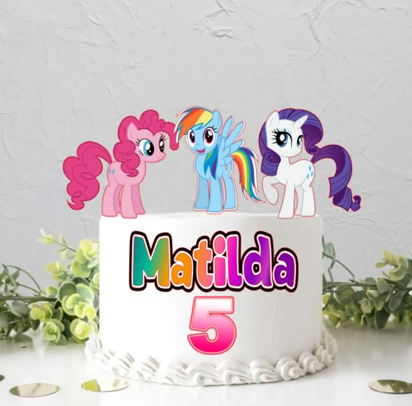 Arquivo de Corte Topo de Bolo My Little Pony 5 1