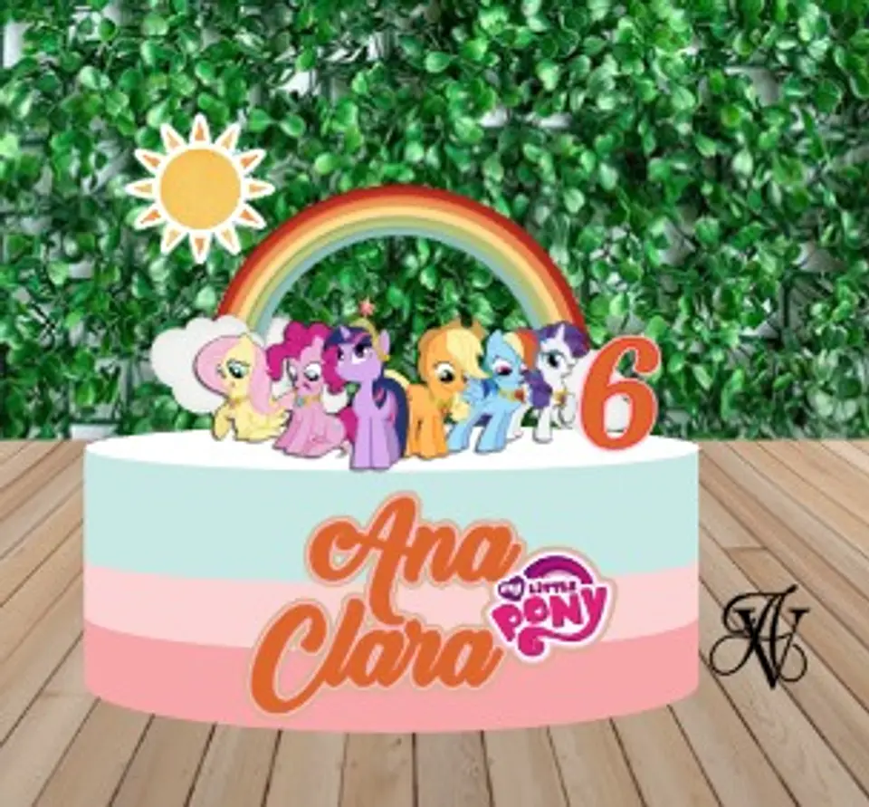 Arquivo de Corte Topo de Bolo My Little Pony 3 1