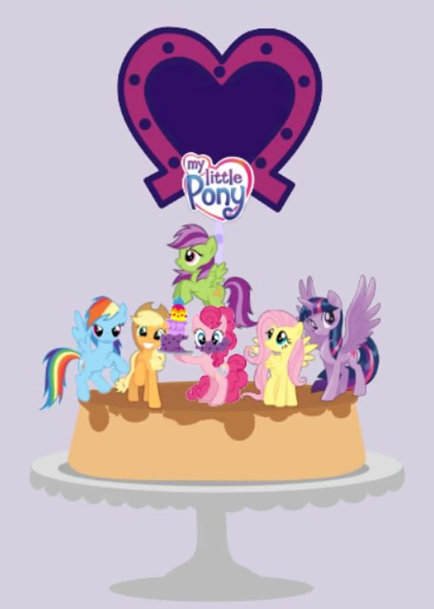Arquivo de Corte Topo de Bolo My Little Pony 2 1