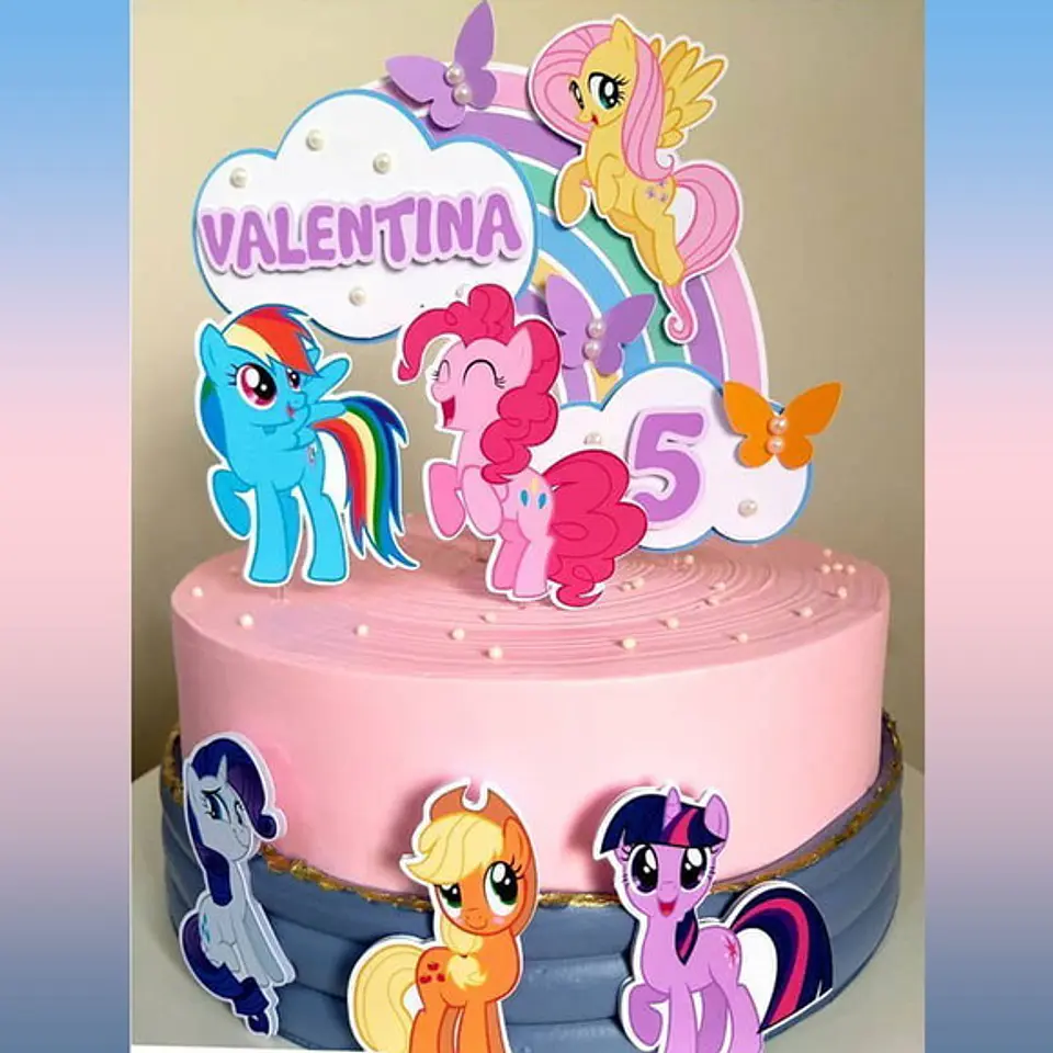 Arquivo de Corte Topo de Bolo My Little Pony 1 1