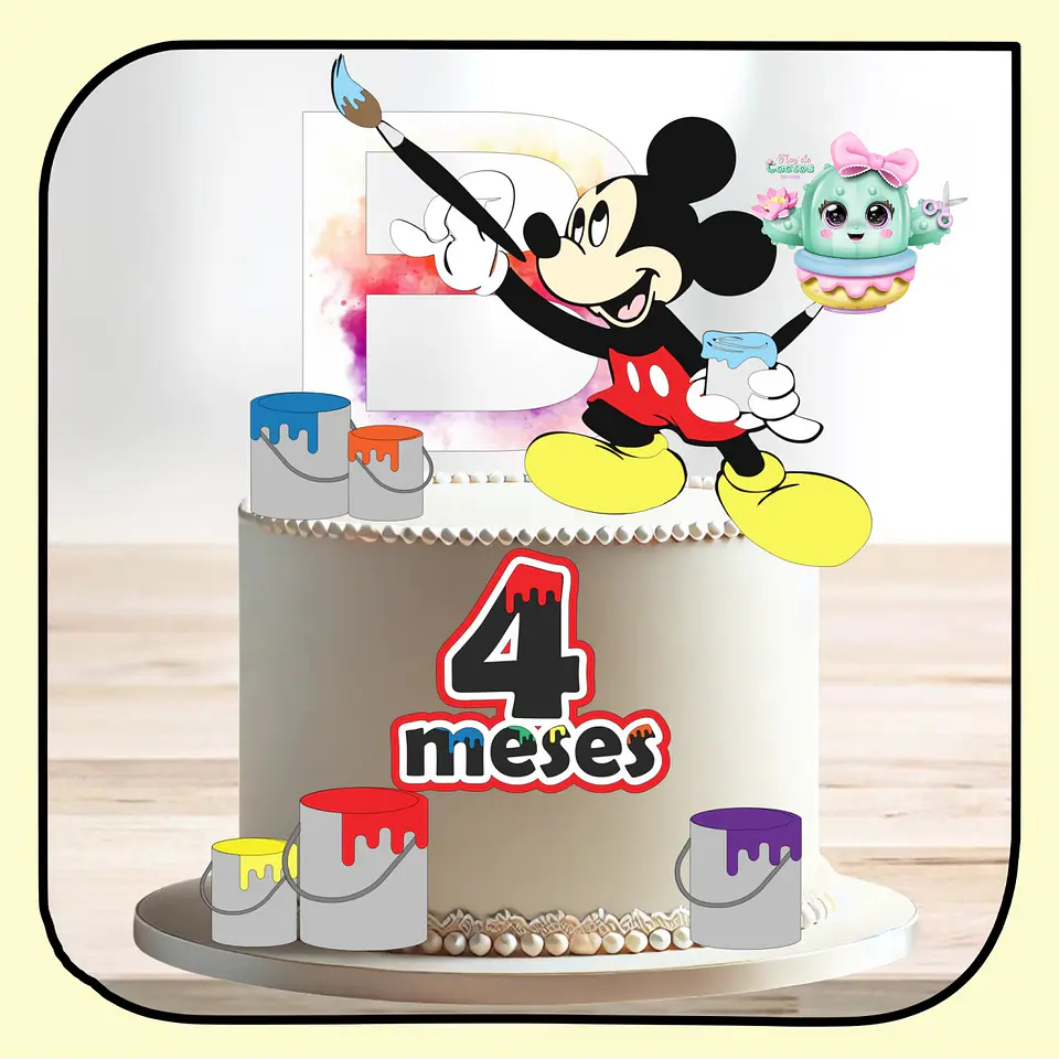 Arquivo de Corte Topo de Bolo Mickey 54 1