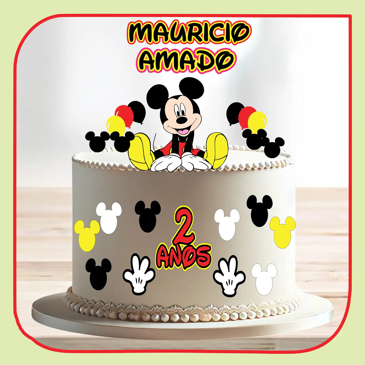 Arquivo de Corte Topo de Bolo Mickey 52 1