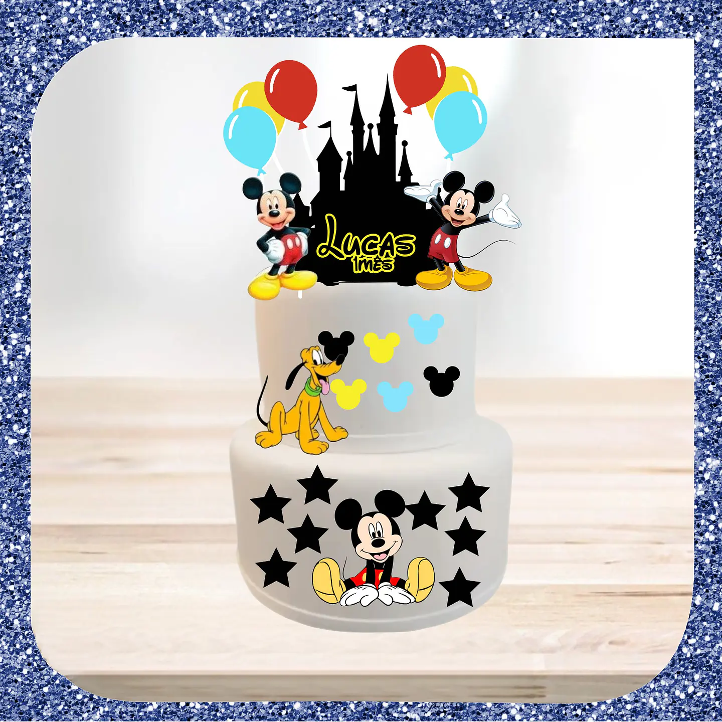 Arquivo de Corte Topo de Bolo Mickey 50 1