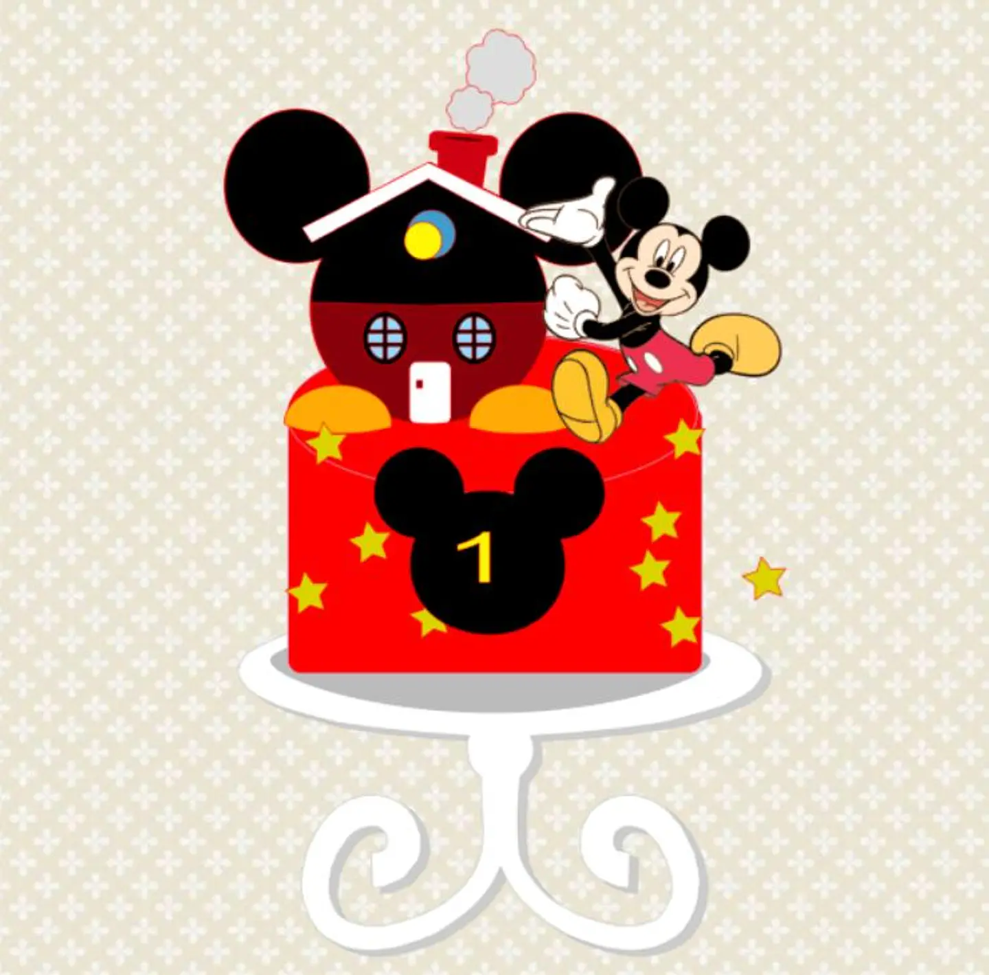 Arquivo de Corte Topo de Bolo Mickey 39 1