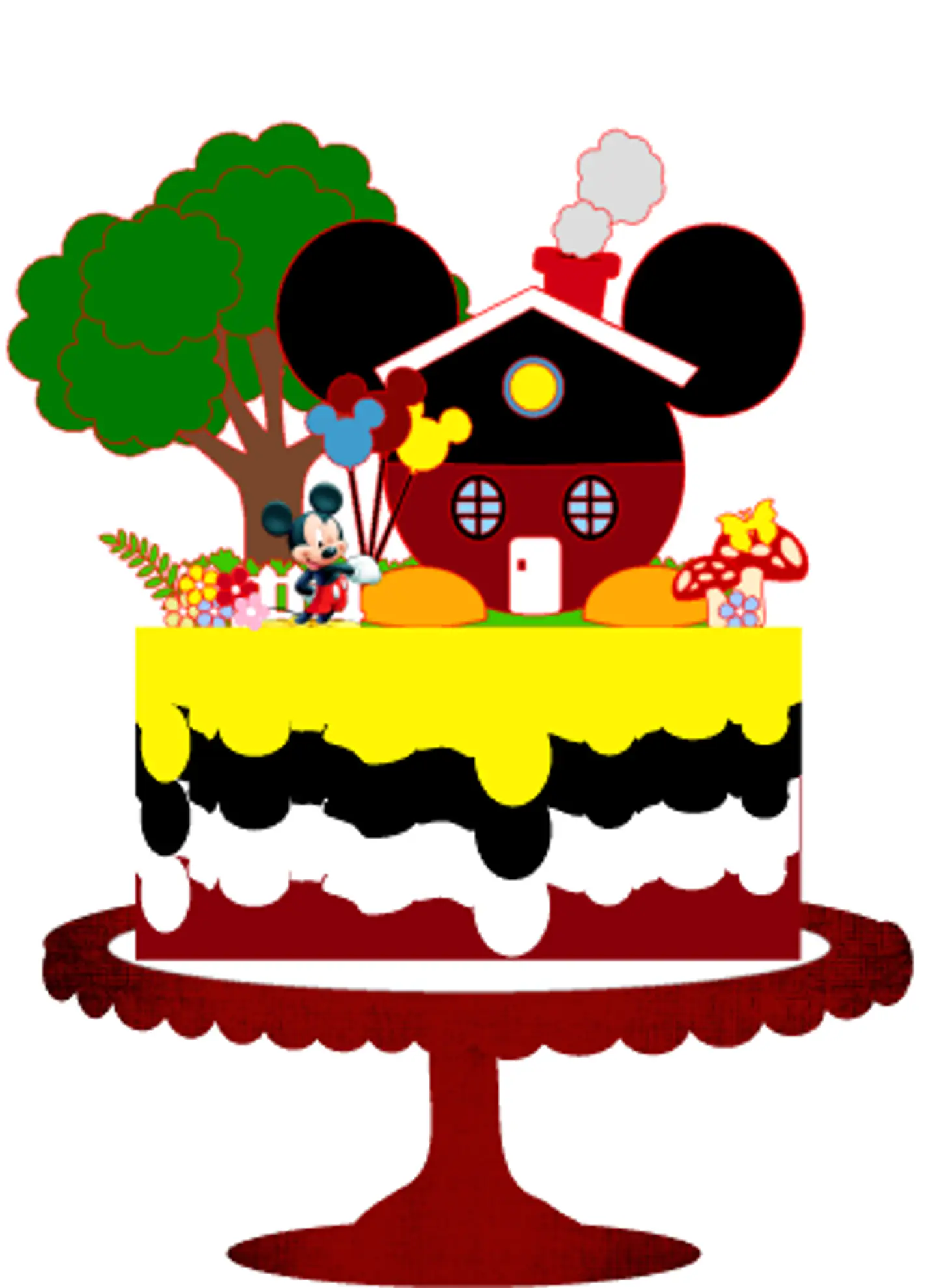 Arquivo de Corte Topo de Bolo Mickey 29 1