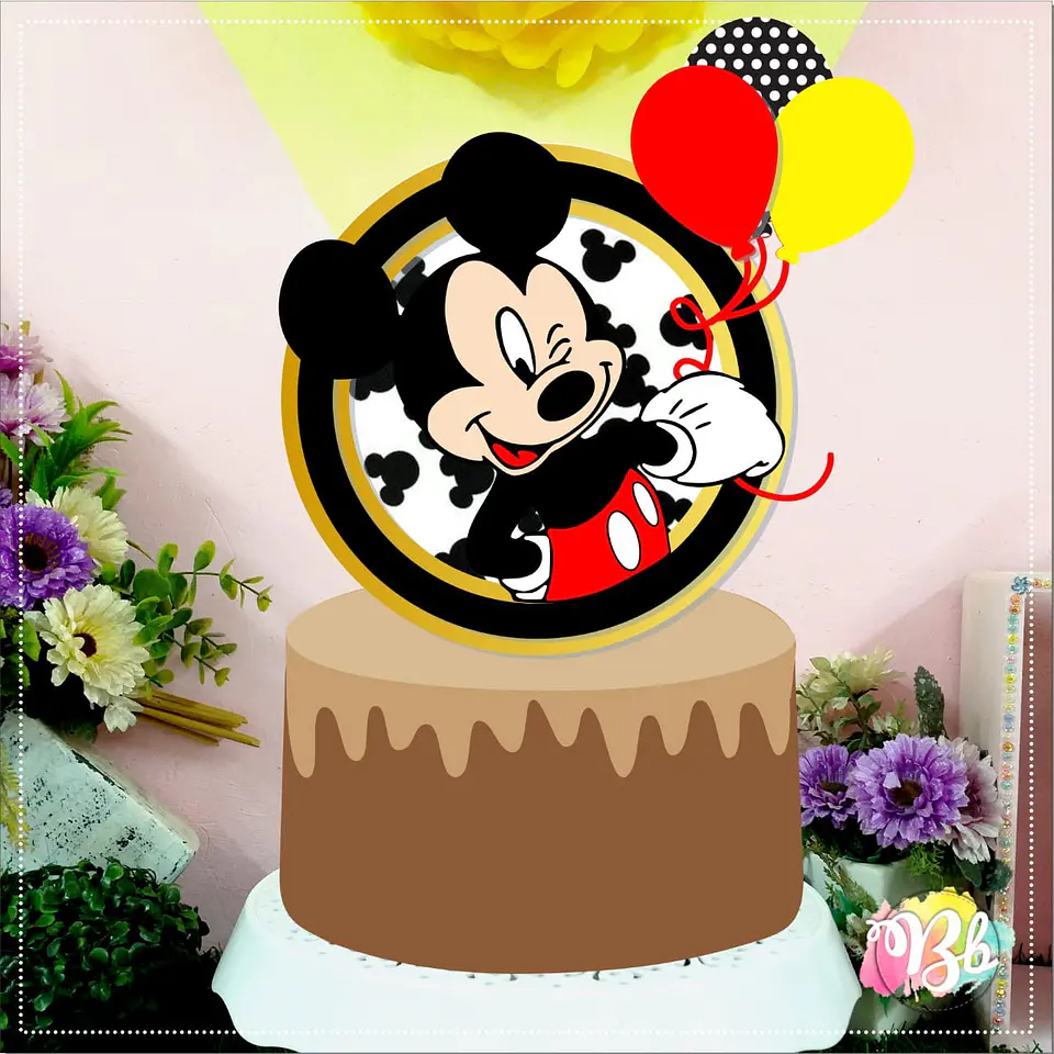 Arquivo de Corte Topo de Bolo Mickey 28 1