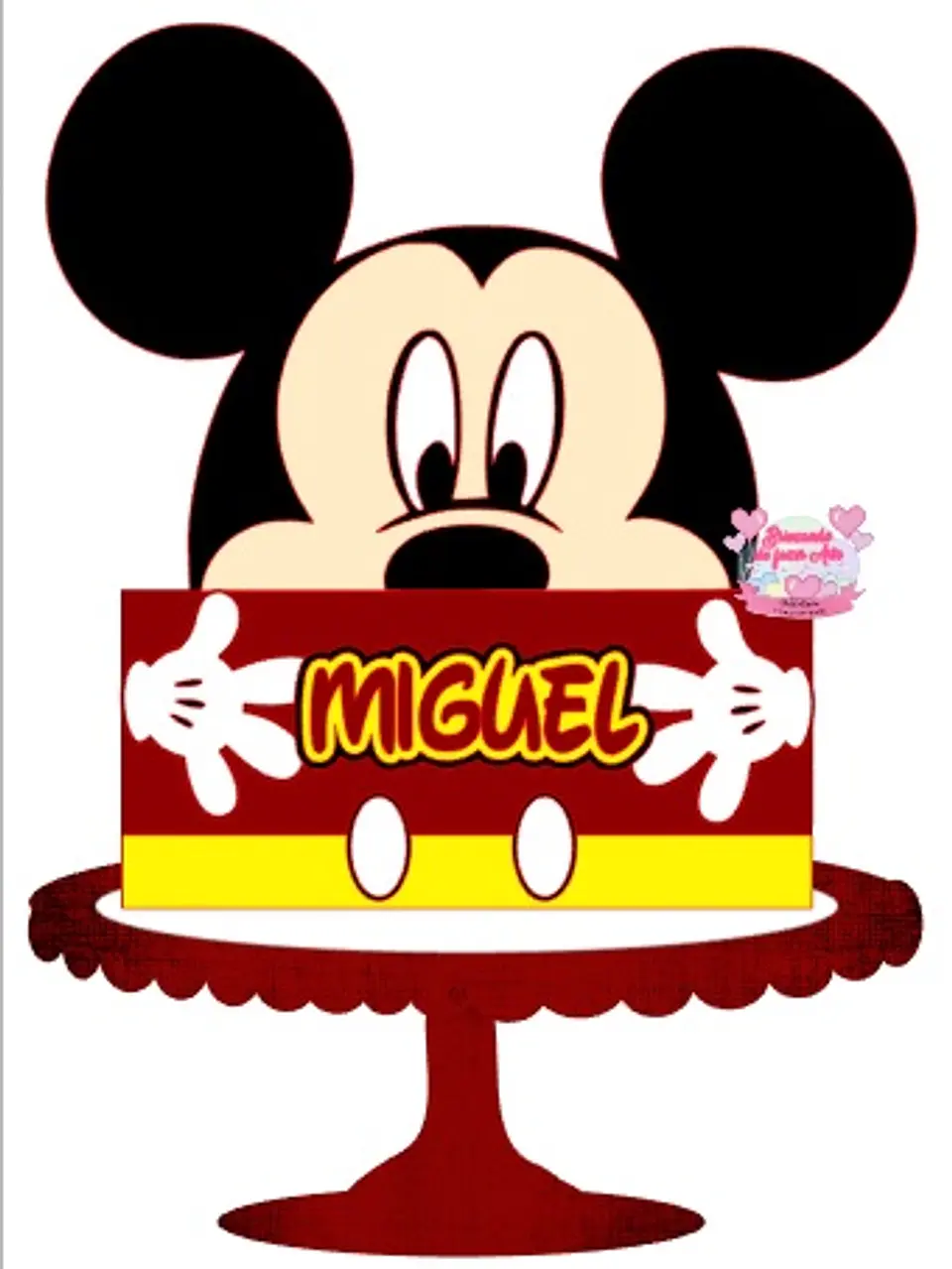 Arquivo de Corte Topo de Bolo Mickey 26 1