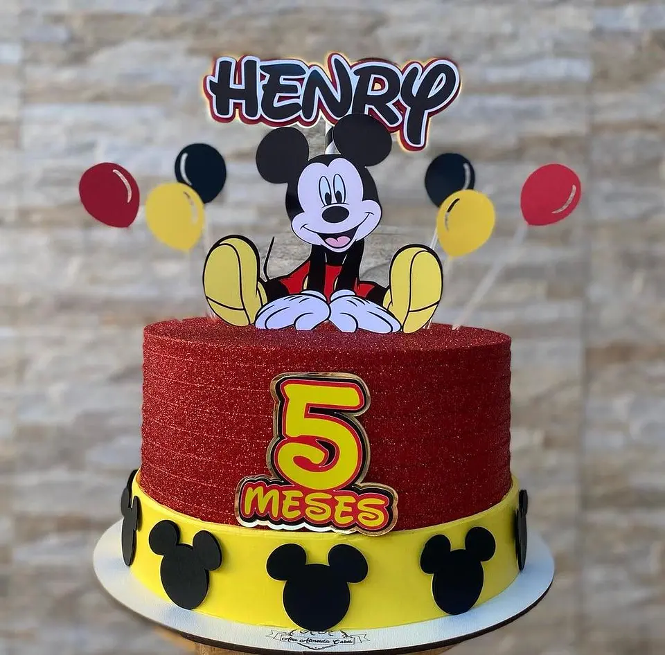 Arquivo de Corte Topo de Bolo Mickey 25 1