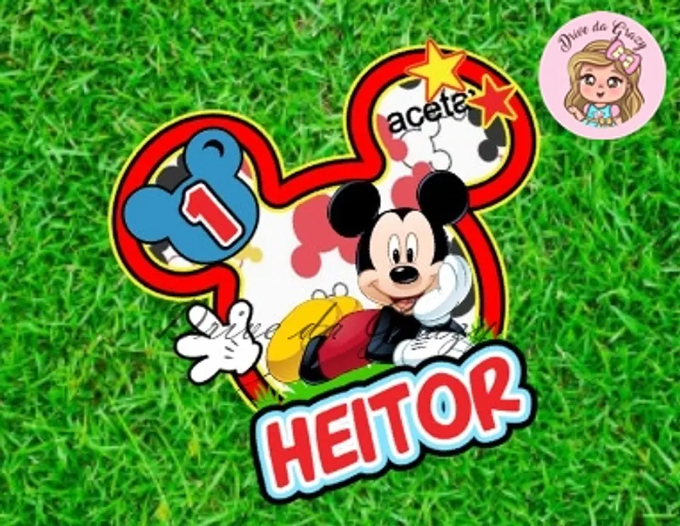 Arquivo de Corte Topo de Bolo Mickey 24 1