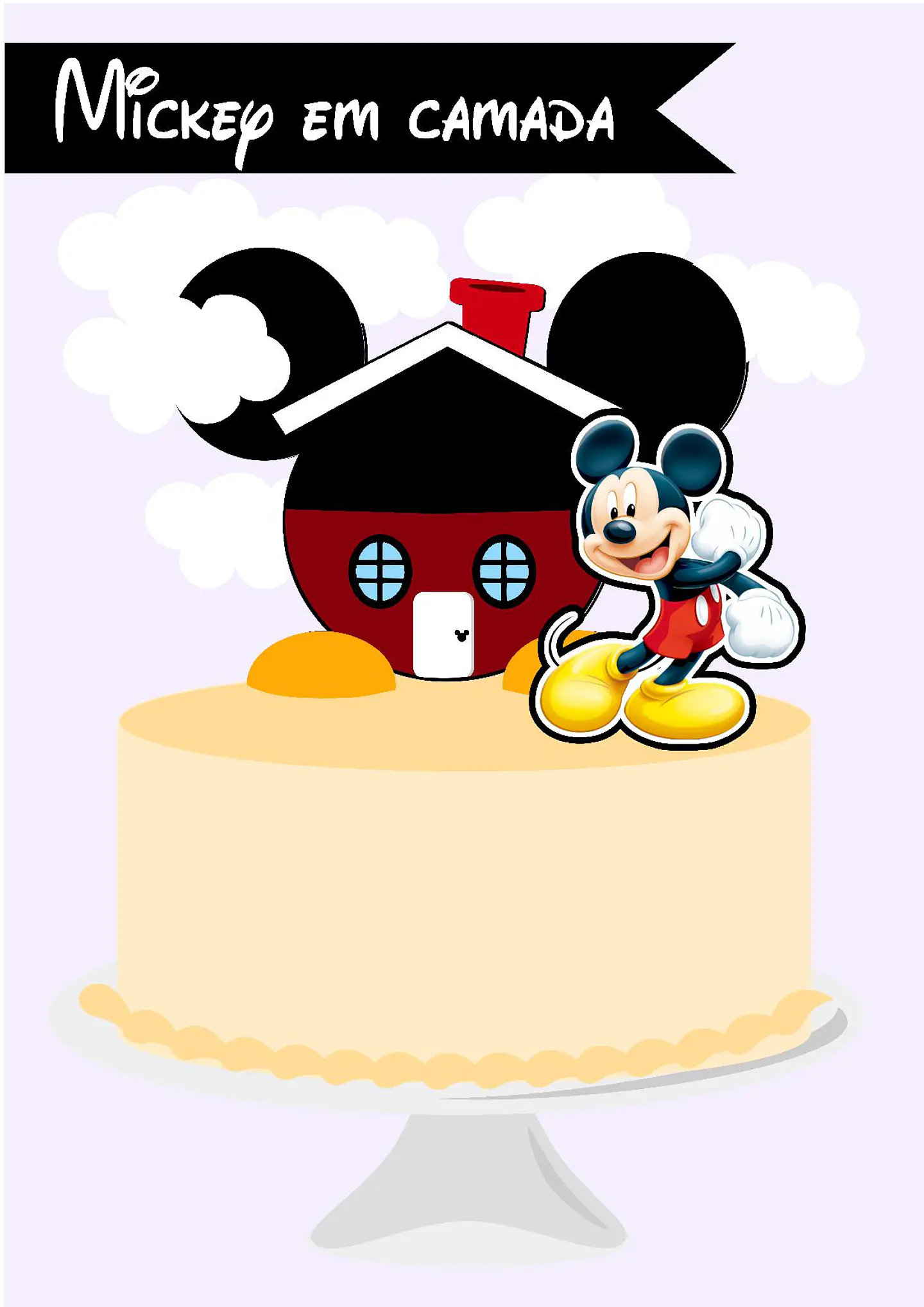 Arquivo de Corte Topo de Bolo Mickey 23 1
