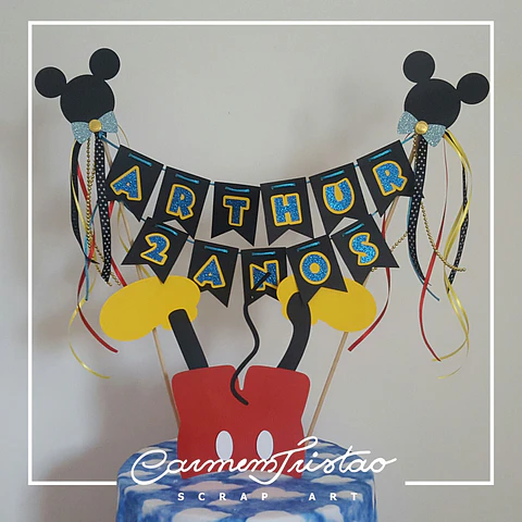 Arquivo de Corte Topo de Bolo Mickey 5