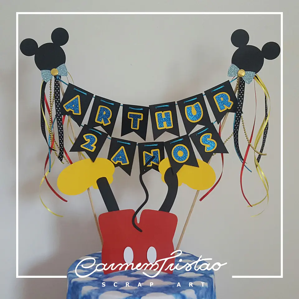 Arquivo de Corte Topo de Bolo Mickey 5 1