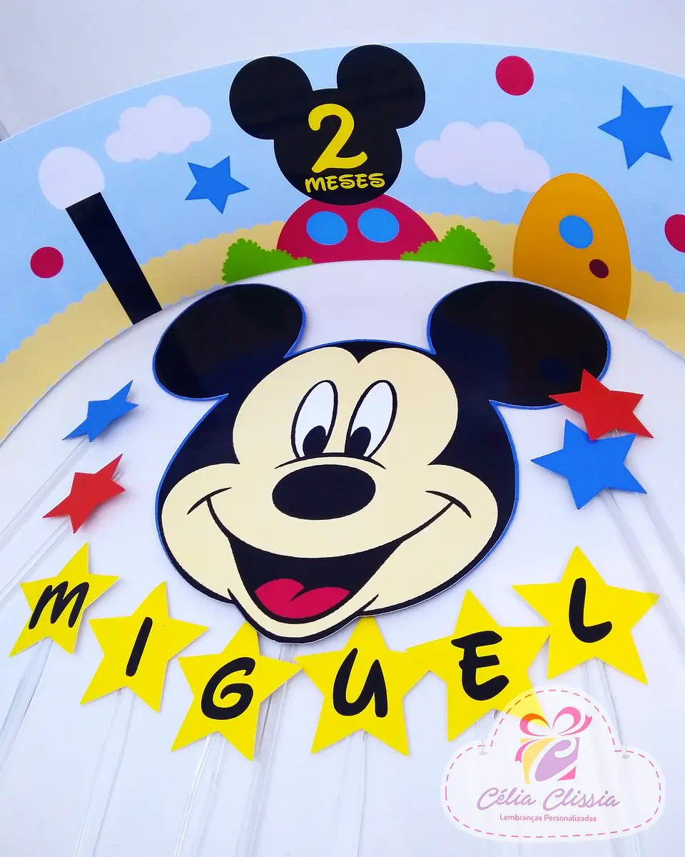 Arquivo de Corte Topo de Bolo Mickey 2 1