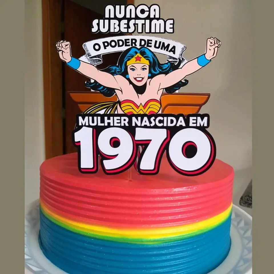 Arquivo de Corte Topo de Bolo Mulher Maravilha 30 1
