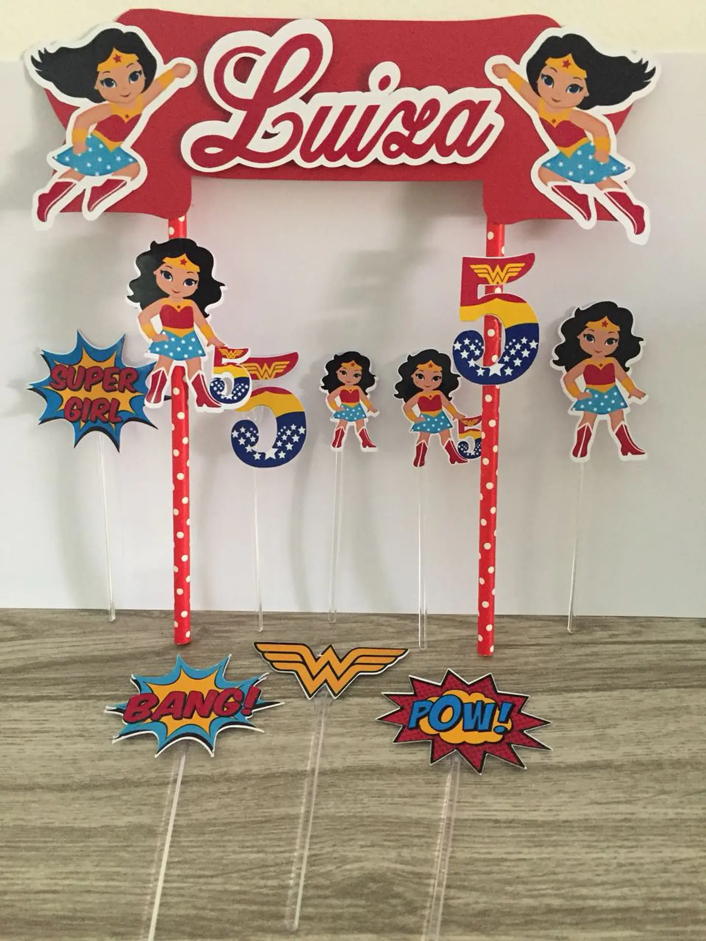 Arquivo de Corte Topo de Bolo Mulher Maravilha 5 1