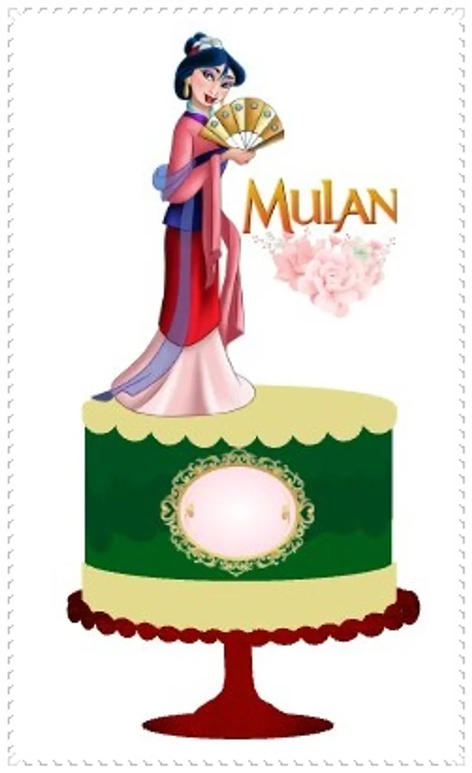 Arquivo de Corte Topo de Bolo Mulan 16 1