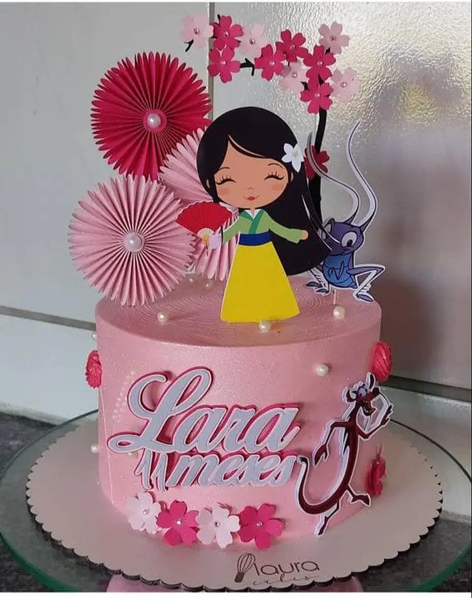 Arquivo de Corte Topo de Bolo Mulan 6 1