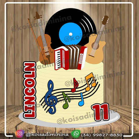 Arquivo de Corte Topo de Bolo Música 28