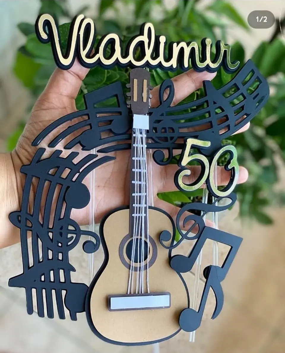 Arquivo de Corte Topo de Bolo Música 25 1
