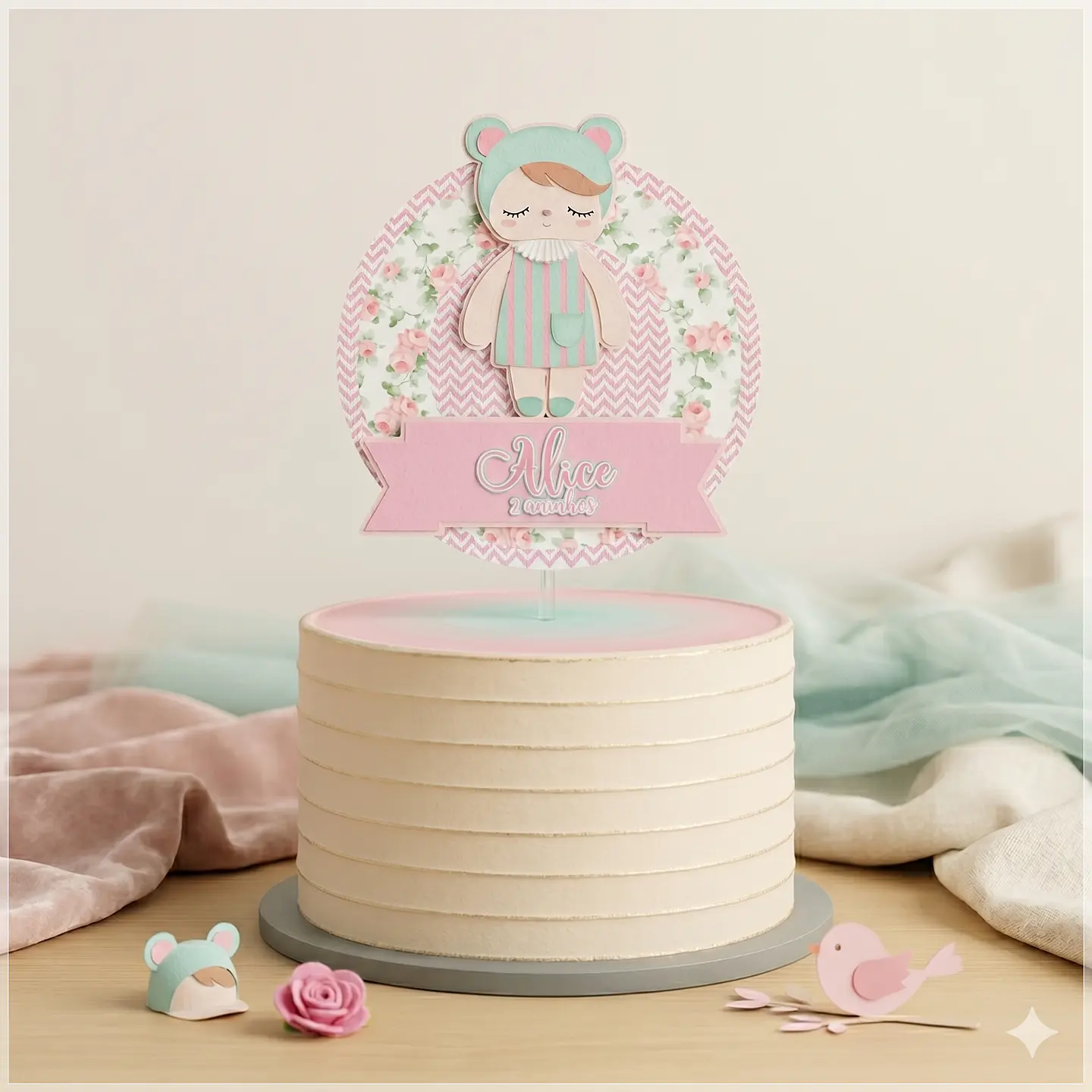 Arquivo de Corte Topo de Bolo Metoo Doll 12 1