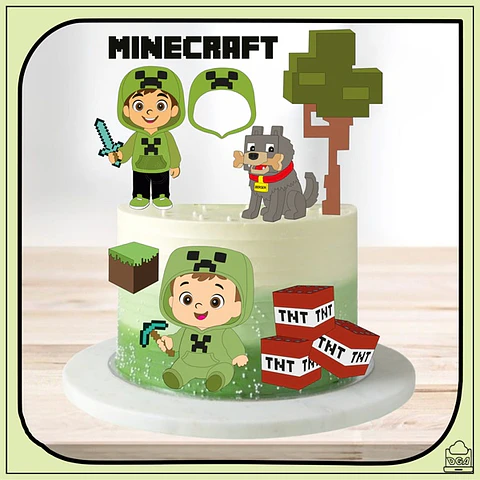 Arquivo de Corte Topo de Bolo Minecraft 23