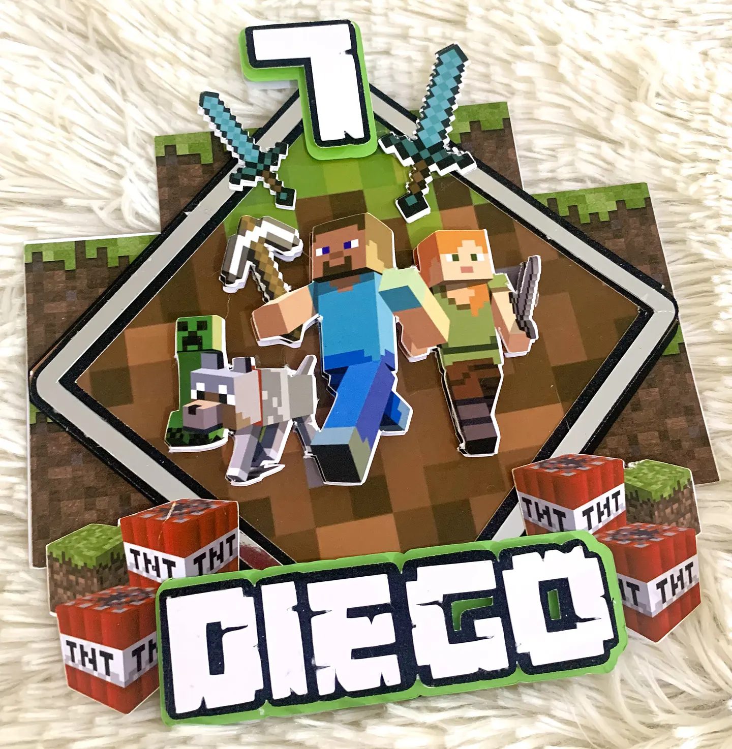 Arquivo de Corte Topo de Bolo Minecraft 21 1