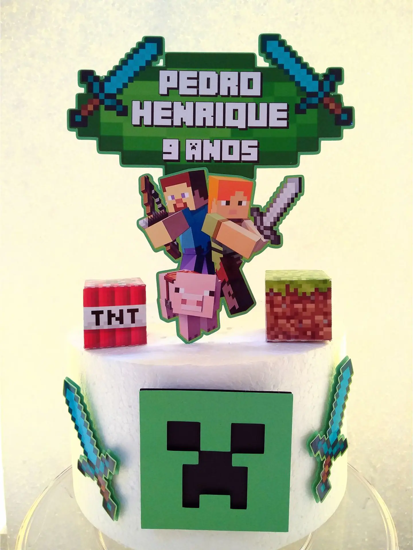Arquivo de Corte Topo de Bolo Minecraft 15 1