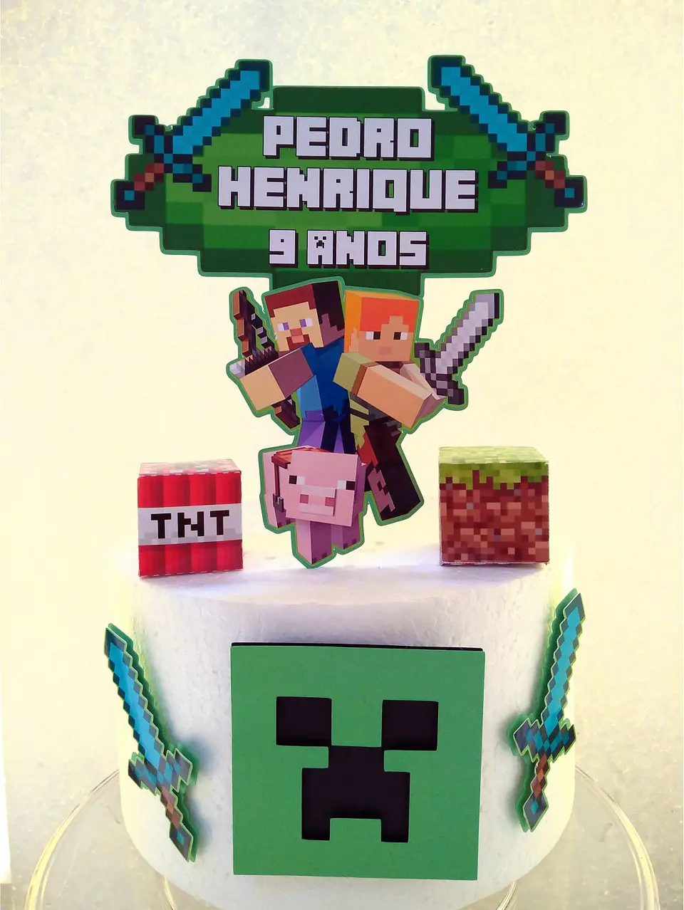 Arquivo de Corte Topo de Bolo Minecraft 15 1
