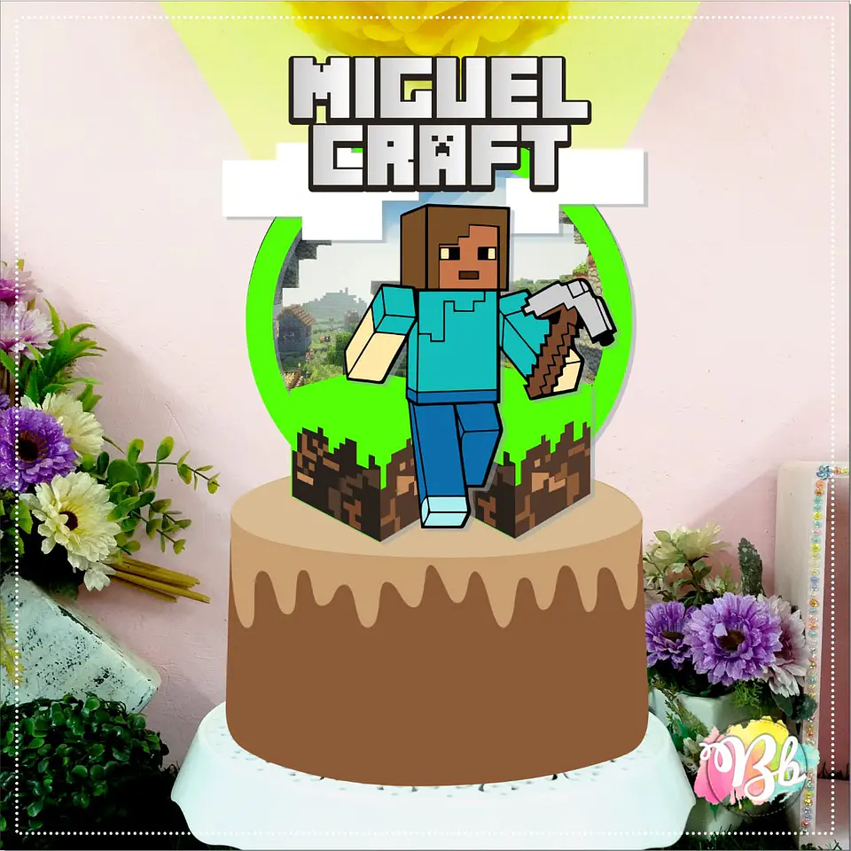 Arquivo de Corte Topo de Bolo Minecraft 11 1