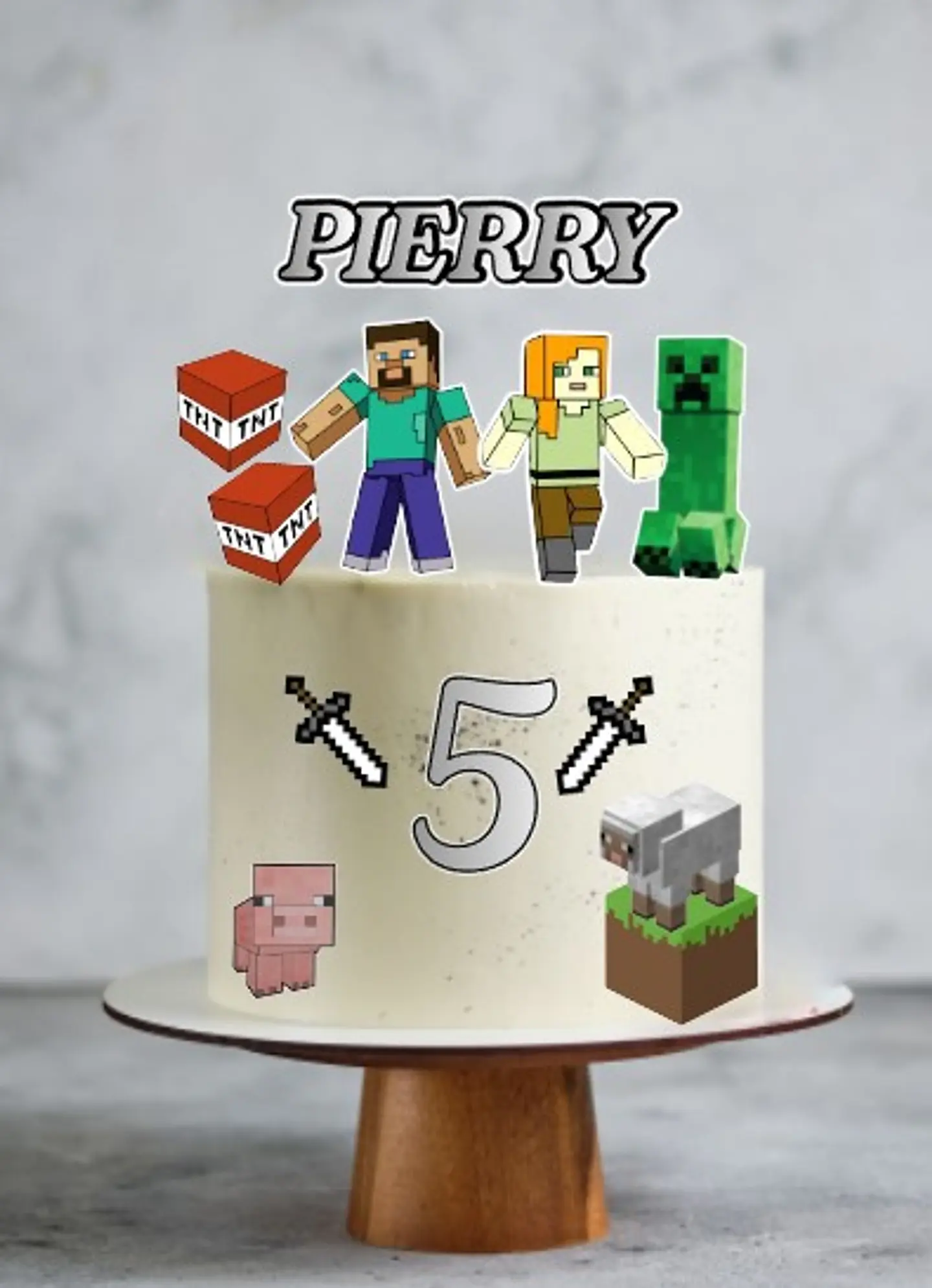 Arquivo de Corte Topo de Bolo Minecraft 8 1