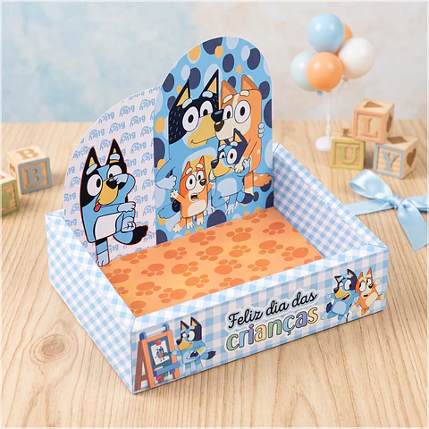 Arquivo de Corte - Caixa Cenario Bluey