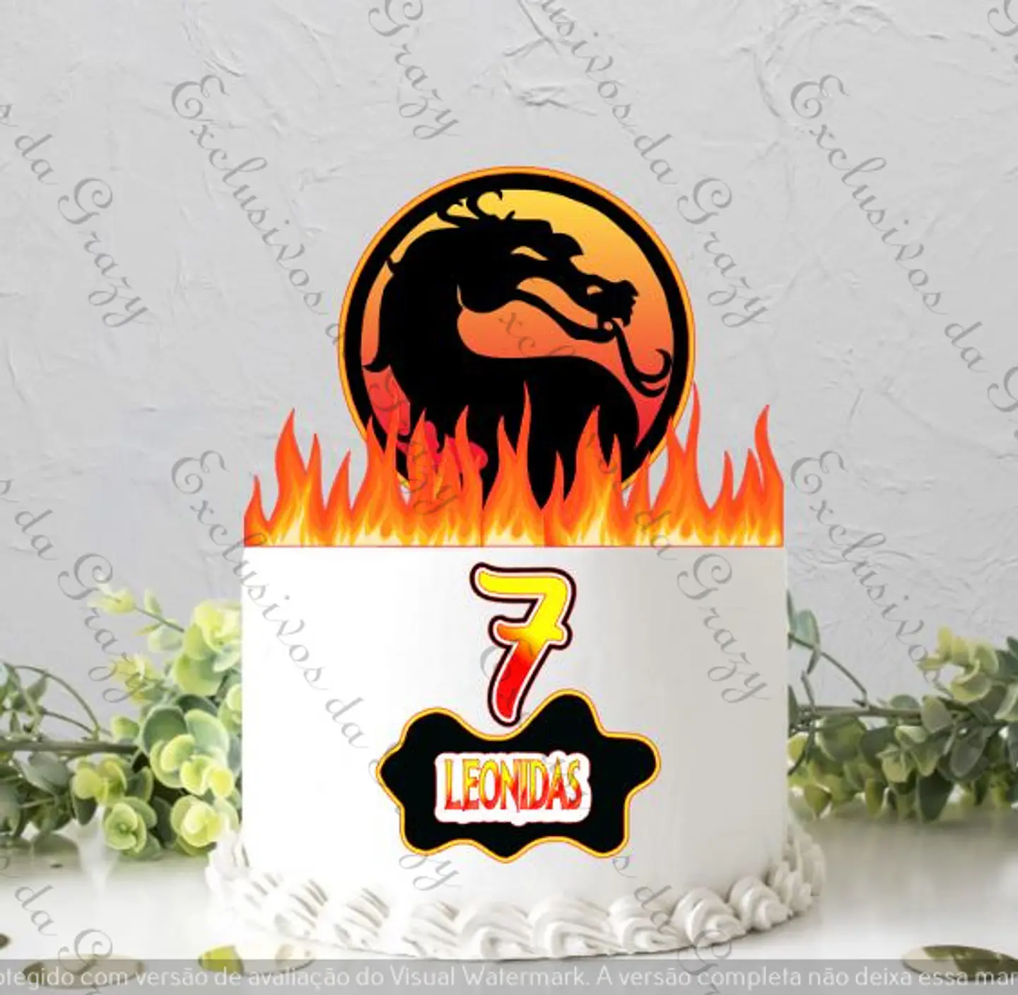 Arquivo de Corte Topo de Bolo Mortal Kombat 2 1