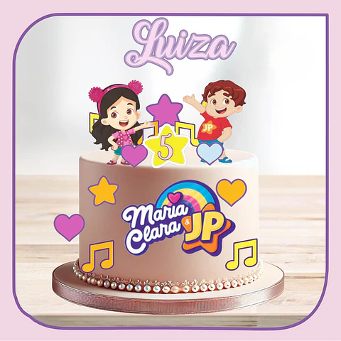 Arquivo de Corte Topo de Bolo Maria Clara e JP 12