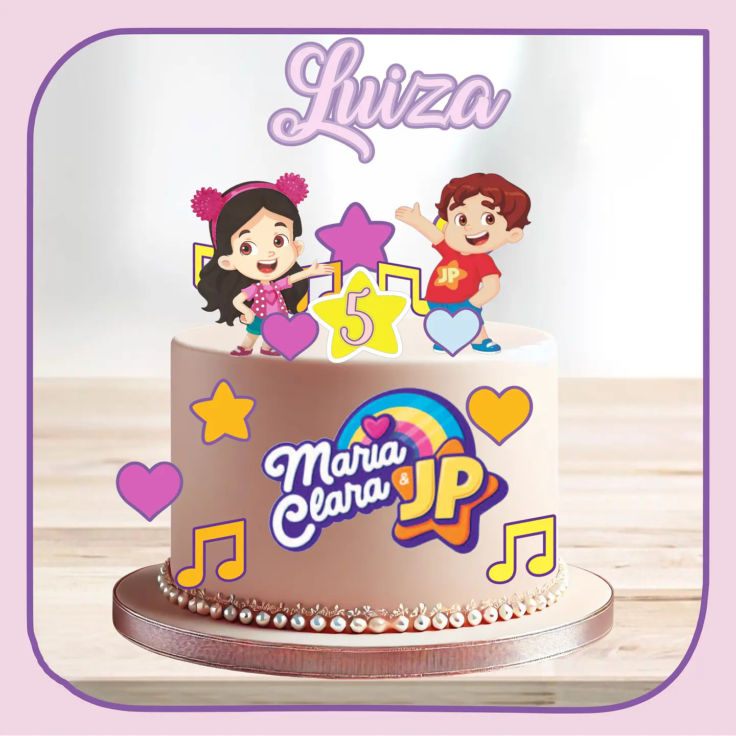 Arquivo de Corte Topo de Bolo Maria Clara e JP 12 1