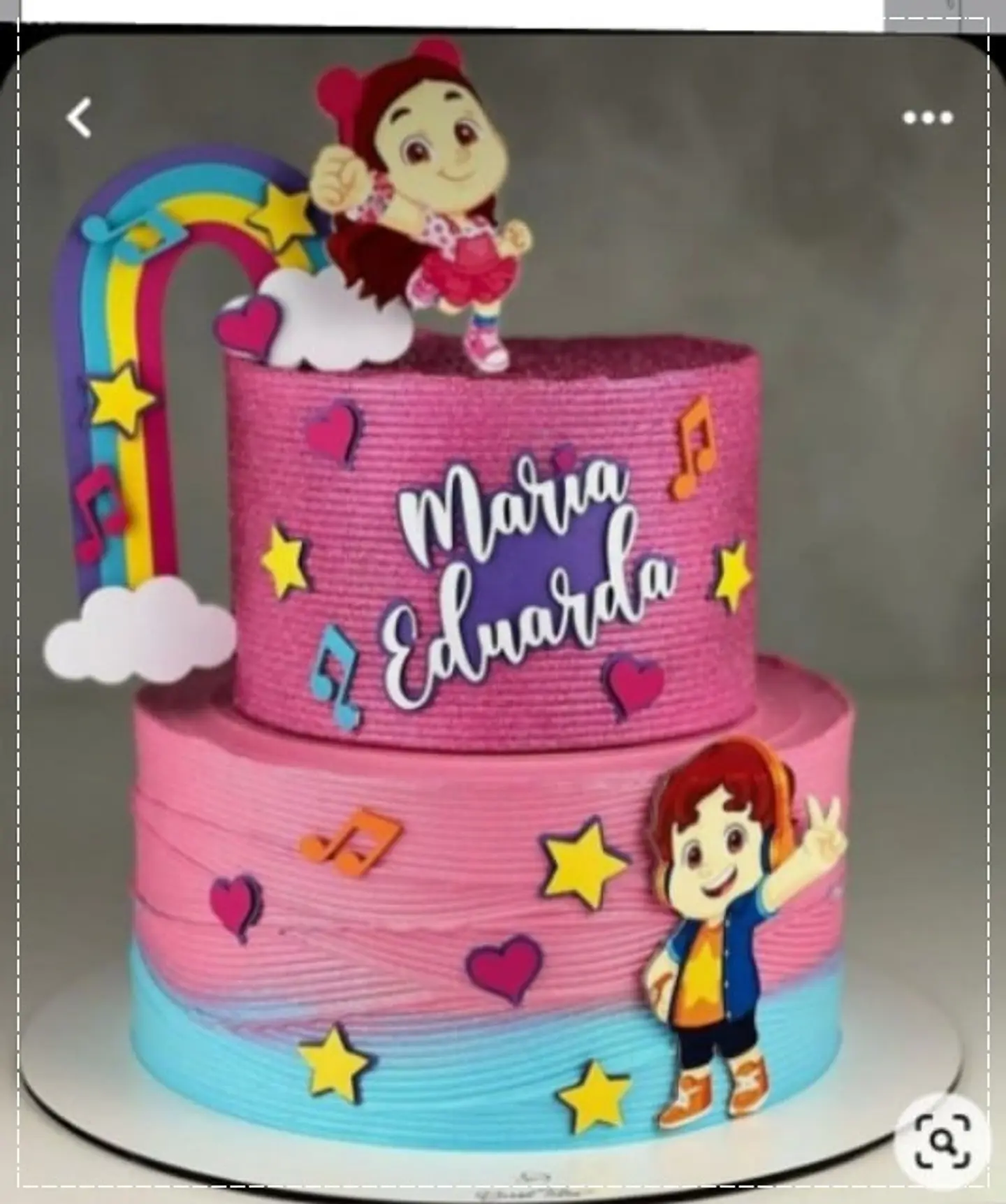 Arquivo de Corte Topo de Bolo Maria Clara e JP 7 1