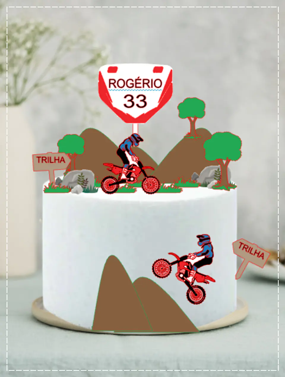 Arquivo de Corte Topo de Bolo Motocross 7 1