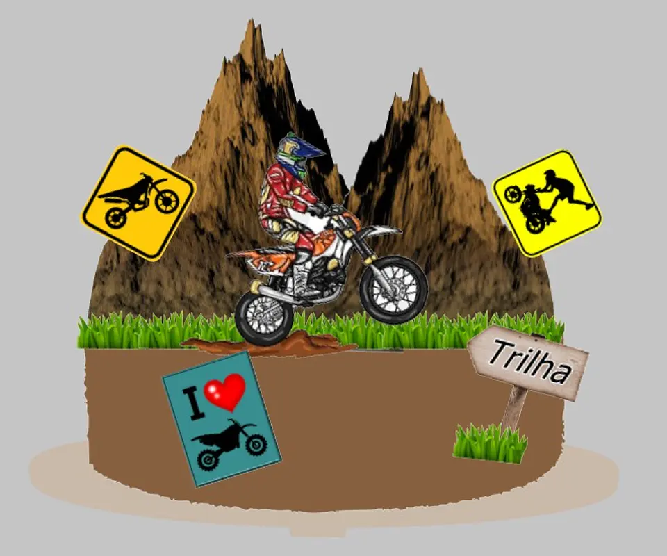 Arquivo de Corte Topo de Bolo Motocross 6 1