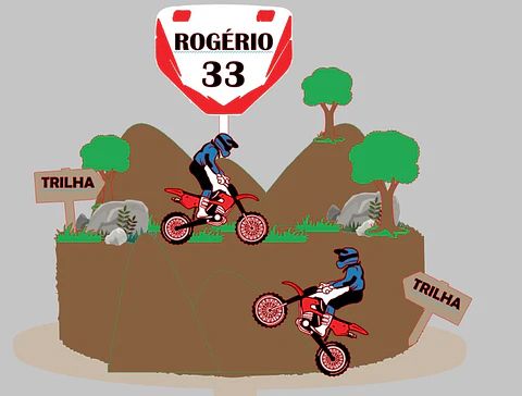 Arquivo de Corte Topo de Bolo Motocross 4
